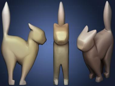 3D model Jean Gordons Carving Standing Cat (STL)